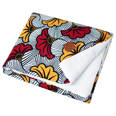 Grande couverture plaid en gaze de coton WAX SEVIRA KIDS