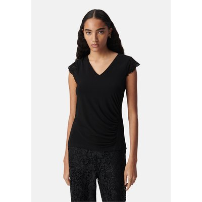 Tee-shirt manches dentelle festonnée IKKS