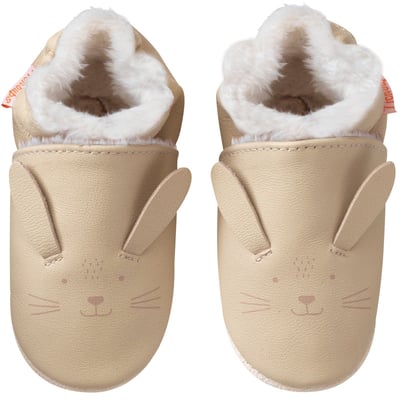 Chaussons cuir souple Marcelin le lapin TICHOUPS