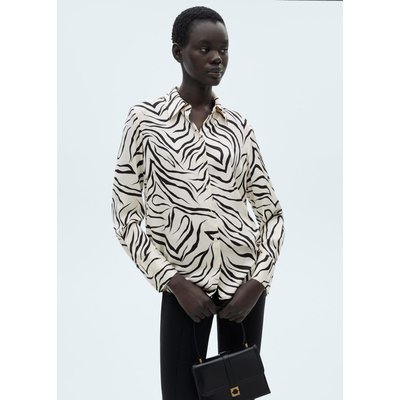 Chemise satinée imprimée MANGO