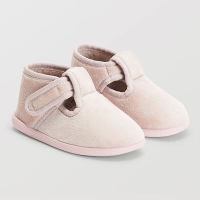 CHAUSSON BEBE VELOUR BOUT'CHOU