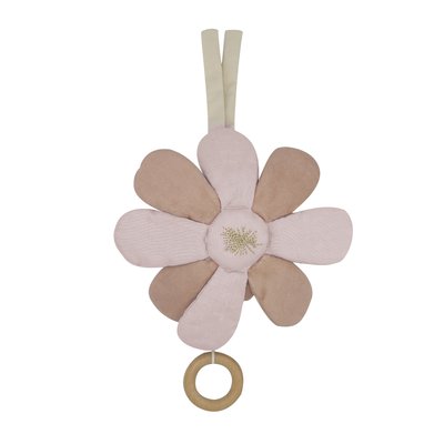 Peluche musicale fleur en coton bio TROIS KILOS SEPT