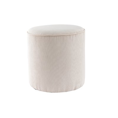Pouf rond design en velours D40 cm LOUIS MILIBOO