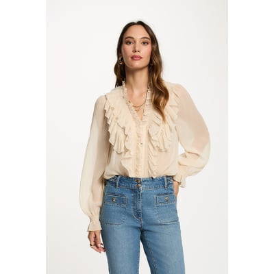 Chemise fluide col v MORGAN