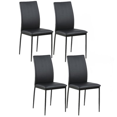 Lot de 4 Chaises de salle à manger Julia en Simili TOILINUX