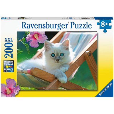 Puzzle 200 pièces XXL - Chaton blanc RAVENSBURGER