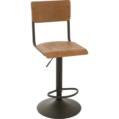 Chaise de bar bois et métal  style industriel élégant RECOLLECTION
