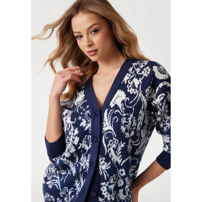 Cardigan Maille Jacquard GUESS