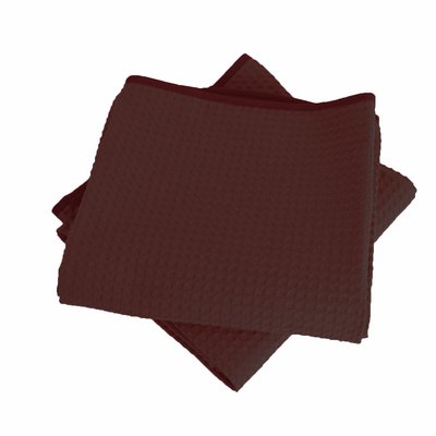 Lot de deux serviettes coton 57 fils nid d'abeille WEEK END LINANDELLE