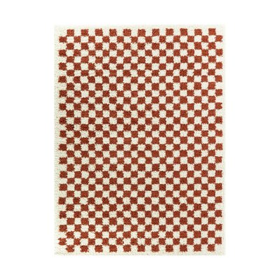 Tapis à poil haut doux et confortable CHECKERS AFK LIVING
