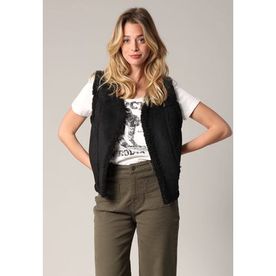 Gilet sans manches façon sherpa, esprit folk. SVANY DEELUXE