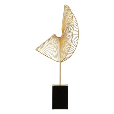Abstract Gold Mirano Web Sculpture SO'HOME