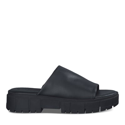 Mules plates en cuir TAMARIS