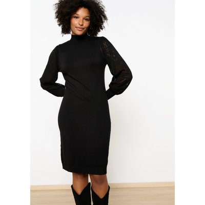 Robe pull avec manches en dentelle LOLALIZA