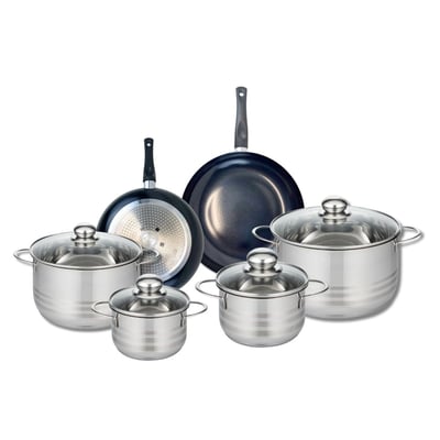 2 poêles 20/24cm + 4 faitouts 14/16/20/24cm PRIMA BRILLANT ELO
