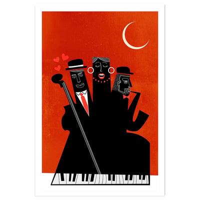 Poster musique trio HEXOA