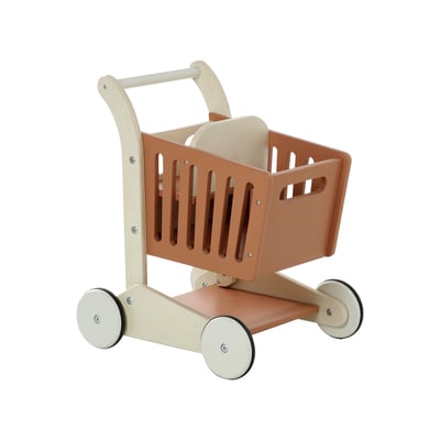 Chariot de course en bois VERTBAUDET