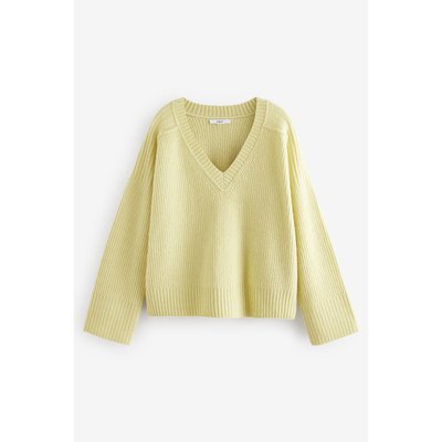 Pull en maille douce à col v NEXT