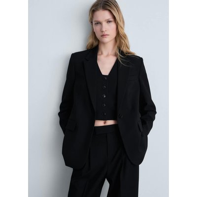 Blazer droit avec poches à rabat MANGO