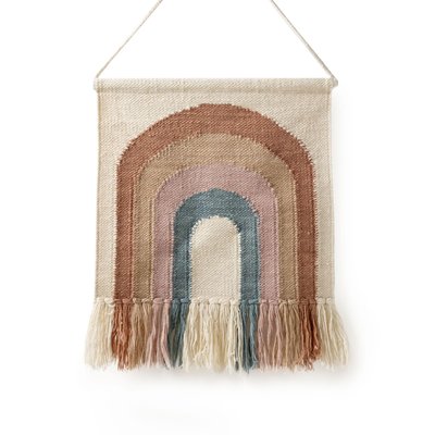 Déco de mur tissé main arc en ciel RAINBOW BENUTA 