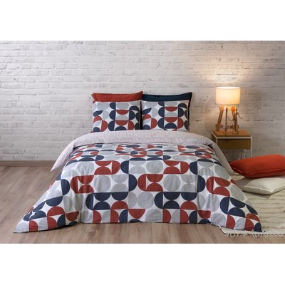 Parure imprimée avec taie(s) et  housse de couette coton, Moon ATELIER DU COTON