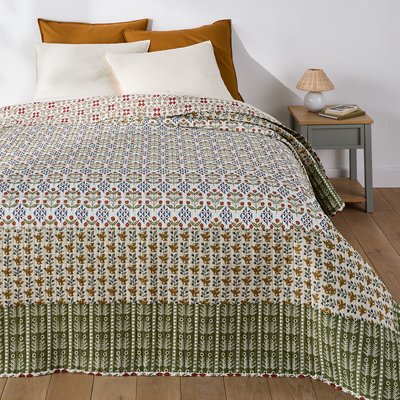 Dessus de lit matelassé coton, imprimé, Rosarius LA REDOUTE INTERIEURS