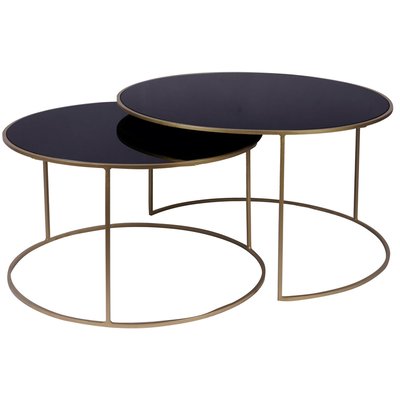 Tables basses gigognes rondes design (lot de 2) ROXO MILIBOO