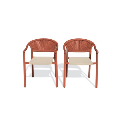 Lot de 2 fauteuils de jardin - SUMBA DCB GARDEN
