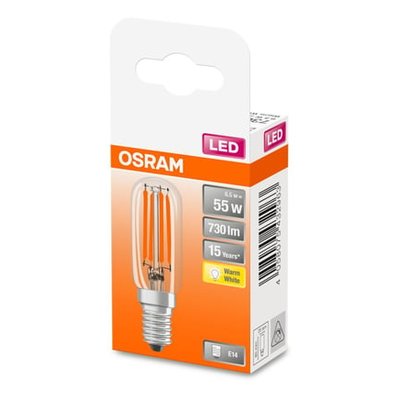 Ampoule Led Mini Tube T26 Verre Clair E14 6.5w=55w Chaud OSRAM