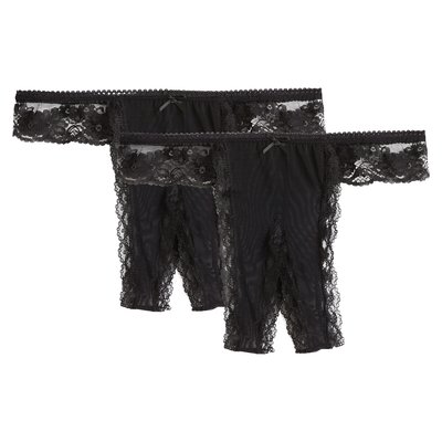 Lot de 2 Slips fendus SUITE PRIVEE