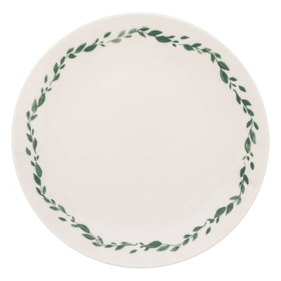 Lot de 6 assiettes à dessert en porcelaine LAURIER SECRET DE GOURMET