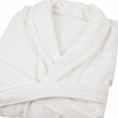 Peignoir mixte coton éponge velours DELUX LINANDELLE