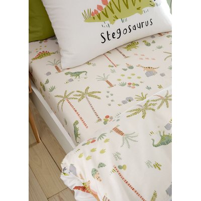Sleepy Dino Fitted Sheet CATHERINE LANSFIELD