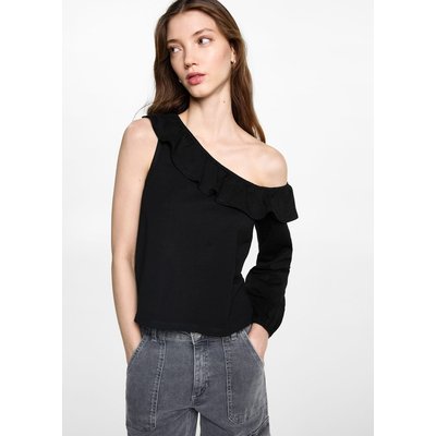 T-shirt asymétrique volanté MANGO TEEN