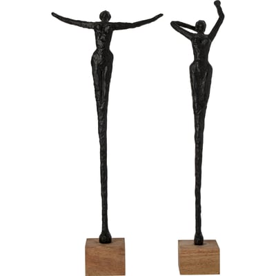 Statuettes femme élancées (lot de 2) RECOLLECTION