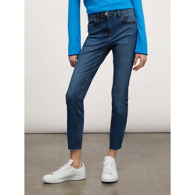 Jean push-up modèle GISELE à cinq poches en toile de coton et élasthanne mélangés MOTIVI