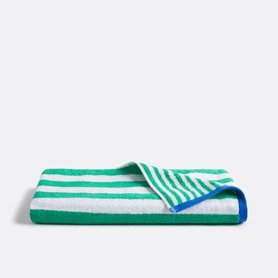 Dani Reversible Stripe 100% Cotton Terry Bath Sheet LA REDOUTE INTERIEURS