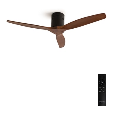 Ventilateur de plafond 40W sans lumière avec télécommande WIND CALM NATURAL WOOD CREATE