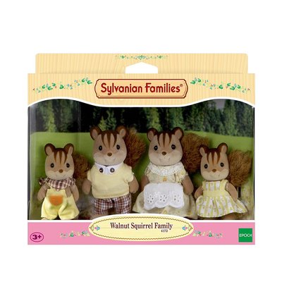 4172   Famille Ecureuil Roux Gris SYLVANIAN FAMILIES