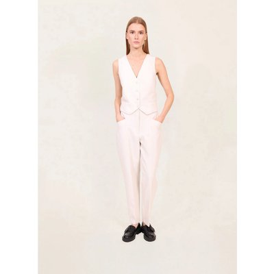 Pantalon droit taille haute ceinturé EPHEA NAF NAF