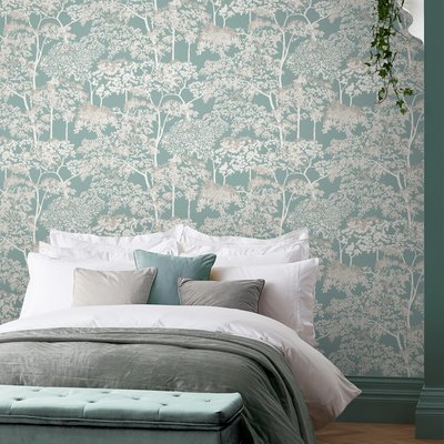 Papier peint Arbres Idyll Tree Duck egg GRAHAM ET BROWN