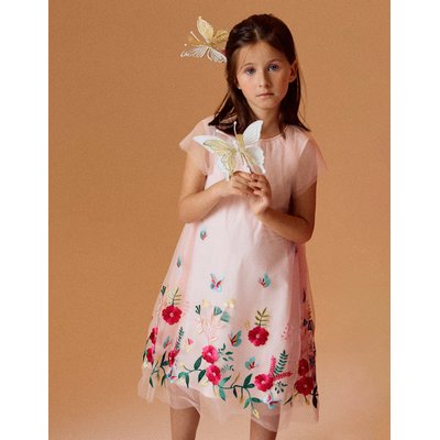 Robe en Tulle avec Broderies Colorées ZIPPY