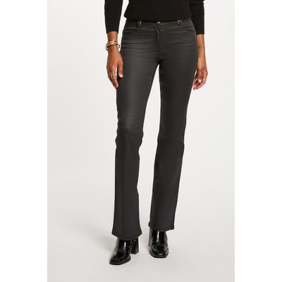 Pantalon bootcut enduit MORGAN