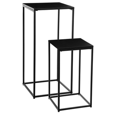 Duo de tables d'appoint Gota en métal ATMOSPHERA