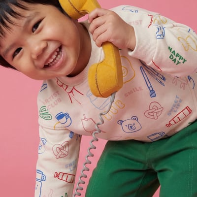 Sweat imprimé en coton BIO GOTS BOUT'CHOU