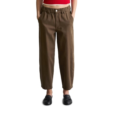Barrel-Pants cropped en sergé de coton organique et de lyocell MARC O’POLO DENIM