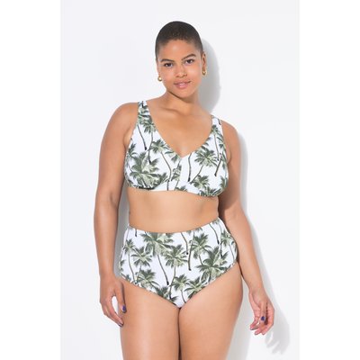 Bas de bikini taille haute, imprimé palmiers STUDIO UNTOLD