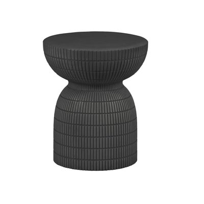 Table d'appoint ronde en fibre de verre - SAMSON WOOOD