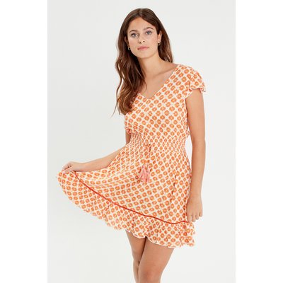 Robe évasée taille smockée CACHE CACHE