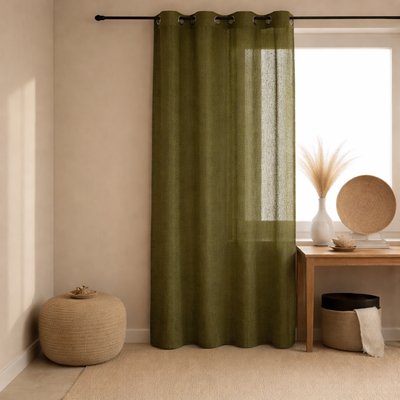 Voilage   - Effet lin fluide - QABANE HOME MAISON